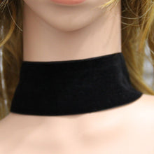Punk 90's For Women Black Velvet Choker Necklace Gothic Handmade Retro Burlesque Jewelry Statement Ribbon round torque J4U66