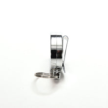 Retractable Metal Card Badge Holder Steel Recoil Ring Belt Clip Pull Key Chain J4U66