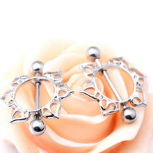 sexy stainless steel nipple rings piercing body jewelry belly chain Lady Agni breast milk buckle flame ring J4U66