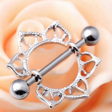 sexy stainless steel nipple rings piercing body jewelry belly chain Lady Agni breast milk buckle flame ring J4U66
