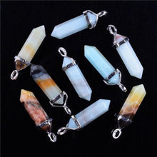 1piece 19 Choices New Crystal Fine Jewelry Healing Point Chakra Reiki Necklace Pendant Beads J4U66
