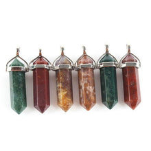 1piece 19 Choices New Crystal Fine Jewelry Healing Point Chakra Reiki Necklace Pendant Beads J4U66