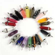 1piece 19 Choices New Crystal Fine Jewelry Healing Point Chakra Reiki Necklace Pendant Beads J4U66