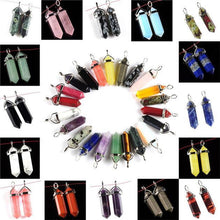 1piece 19 Choices New Crystal Fine Jewelry Healing Point Chakra Reiki Necklace Pendant Beads J4U66