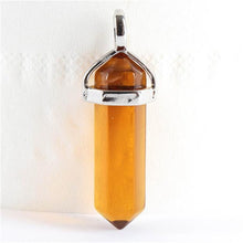 1piece 19 Choices New Crystal Fine Jewelry Healing Point Chakra Reiki Necklace Pendant Beads J4U66