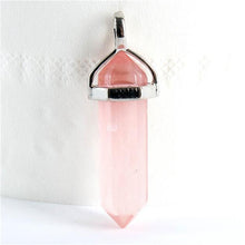 1piece 19 Choices New Crystal Fine Jewelry Healing Point Chakra Reiki Necklace Pendant Beads J4U66