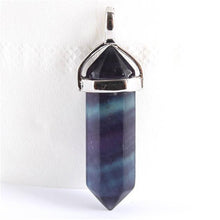 1piece 19 Choices New Crystal Fine Jewelry Healing Point Chakra Reiki Necklace Pendant Beads J4U66