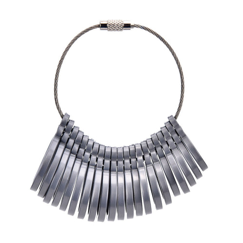 2s Measure Gauge Set Ring Sizer Finger Sizing Jeweler Jewelry Size Tool Grey color J4U66