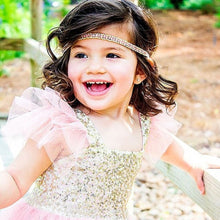 2-10Y Kids Toddler Baby Girls Sequins One Piece Dress Pleated Princess Dresses  J4U66