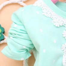 2-4Years Baby Kids Girls Polka Dots Children Outerwear Shirt Long Sleeve Lace Pearl Cardigan Dress Coat Clothing J4U66