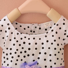 2-4Years Lovely Baby Girls Kids Princess Dress Polka Dots Butterfly One-piece Dresses J4U66