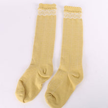 2-6Y Children Kids Girls Lace Stockings Leg Warmer Cotton High Knee Princess School Boot Accessories Y2 J4U66