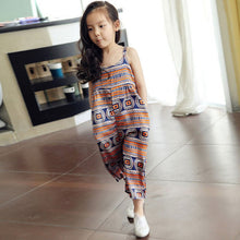 2-6Years Kids Baby Girls Jumpsuit Romper Ethnic Style Harem Pants New Clothes J4U66