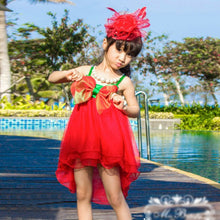 2-7Y Baby Girl Kids Big Bow Princess Dresses Suspender Tulle Holiday Party Tutu Dress J4U66