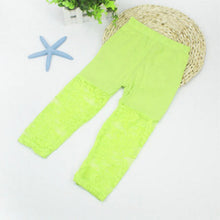2-7Y Baby Girls Legging Pants Lace Modal Legging Kids Ballet Dance Cropped Capris Pants J4U66