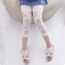 2-7Y Baby Girls Legging Pants Lace Modal Legging Kids Ballet Dance Cropped Capris Pants J4U66