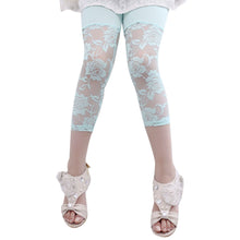 2-7Y Baby Girls Legging Pants Lace Modal Legging Kids Ballet Dance Cropped Capris Pants J4U66