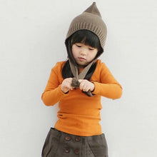 2-7Y Baby Kids Boys Girls Unisex Long Sleeve Clothes Crewneck Children T-shirts Pocket Decor Shirt Clothing PY1 J4U66