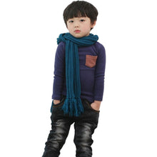 2-7Y Baby Kids Boys Girls Unisex Long Sleeve Clothes Crewneck Children T-shirts Pocket Decor Shirt Clothing PY1 J4U66