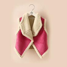 2-7Y Baby Kids Girls Warm Waistcoat Lapel Vest Tank Tops Jacket Coat J4U66