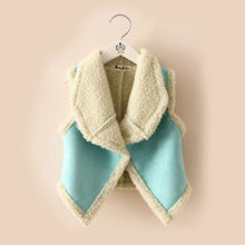 2-7Y Baby Kids Girls Warm Waistcoat Lapel Vest Tank Tops Jacket Coat J4U66