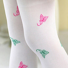 2~7 Years child girls kids velvet butterfly stretch slim warm leggings J4U66