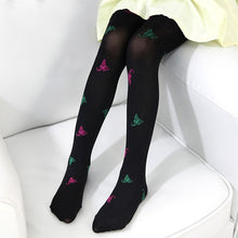 2~7 Years child girls kids velvet butterfly stretch slim warm leggings J4U66