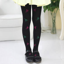 2~7 Years child girls kids velvet butterfly stretch slim warm leggings J4U66