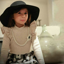 2-7Y Kids Baby Girls Flower Plaids Dress Ruffle Long Sleeve Princess One Piece Party Tutu Dresses PY J4U66