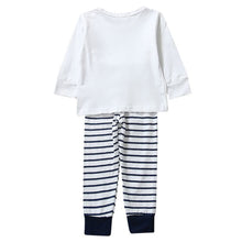 2 Pieces Toddler Kids Baby Boys Clothes Sets Cotton Long Sleeve Tops + Stripe Pants Trousers Outfit Children Clothing Set 0-4Y J4U66