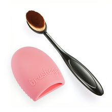 2 Pieces/set Makeup Sponge Oval Makeup Brushes Tool Cosmetic Foundation Cream Powder Blush Brush Professional Make Up J4U66