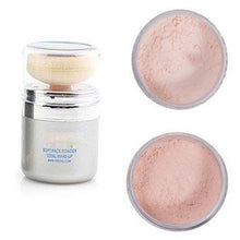 2 in1 Bare Facial Compact Skin Make up Loose Mineral Powder Sponge Puff 18g 3 Colors J4U66