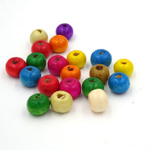 200Pcs Natural Wood Dye Random Wooden Rondelle Spacer Loose Beads 6 10 14MM Pick Size For Jewelry Necklace Bracelet Making J4U66