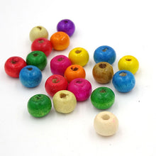 200Pcs Natural Wood Dye Random Wooden Rondelle Spacer Loose Beads 6 10 14MM Pick Size For Jewelry Necklace Bracelet Making J4U66
