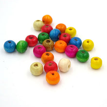 200Pcs Natural Wood Dye Random Wooden Rondelle Spacer Loose Beads 6 10 14MM Pick Size For Jewelry Necklace Bracelet Making J4U66