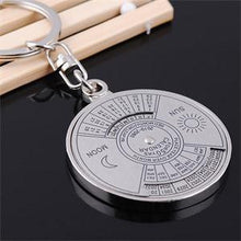 2010-2060 Novel Mini Perpetual 50 Years Perpetual Calendar Keychain Ring Metal Unique Keychain J4U66