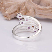silver plated ring jewelry meteor insets ring smtr33 J4U66