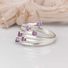 silver plated ring jewelry meteor insets ring smtr33 J4U66
