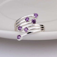 silver plated ring jewelry meteor insets ring smtr33 J4U66