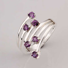 silver plated ring jewelry meteor insets ring smtr33 J4U66