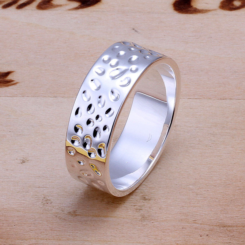 silver plated ring jewelry spot ring smtr1 J4U66