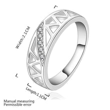 silver plated ring jewelry hollow hole roma ring smtr40 J4U66