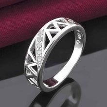 silver plated ring jewelry hollow hole roma ring smtr40 J4U66