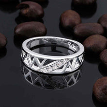 silver plated ring jewelry hollow hole roma ring smtr40 J4U66