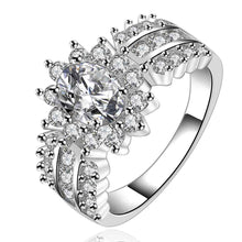 silver plated ring jewelry luxnx stone ring smtr54 J4U66