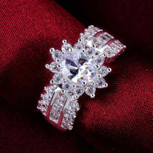 silver plated ring jewelry luxnx stone ring smtr54 J4U66