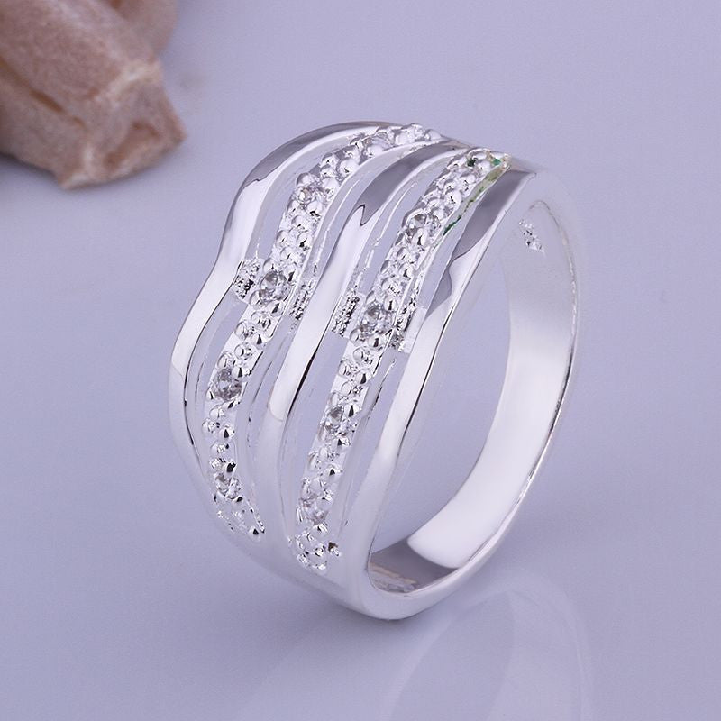 silver plated ring jewelry tgtggg ring smtr413 J4U66