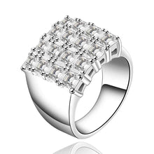 silver plated ring jewelry web cheans ring smtr47 J4U66