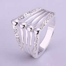 silver plated ring jewelry wsfrtre ring smtr41 J4U66