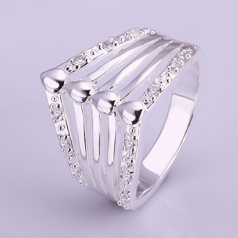 silver plated ring jewelry wsfrtre ring smtr41 J4U66